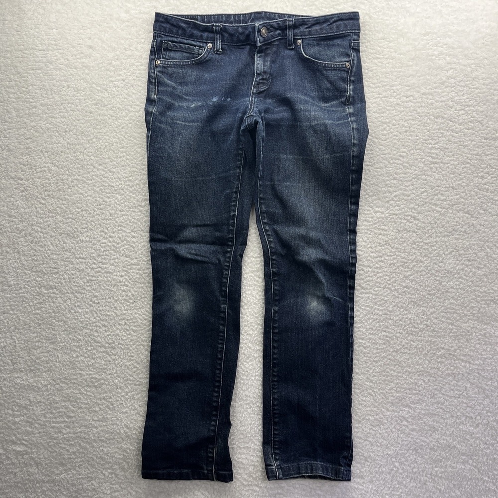 Patagonia Jeans Womens 29 Blue Organic Cotton Straight Iron clad denim Pants Fit